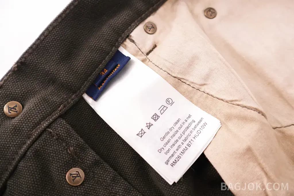 루이비통 루이비통 모노그램 커프 데님 팬츠 상세 이미지
