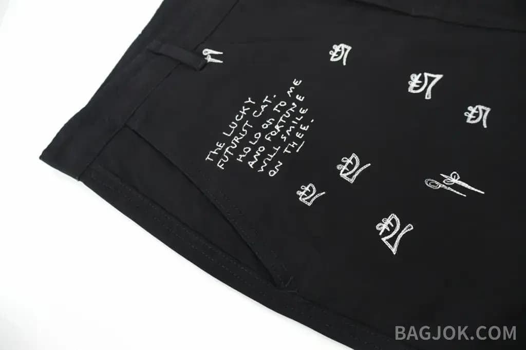 로에베 로에베 루이스웨인 캣 그래픽 자수 데님 팬츠 상세 이미지