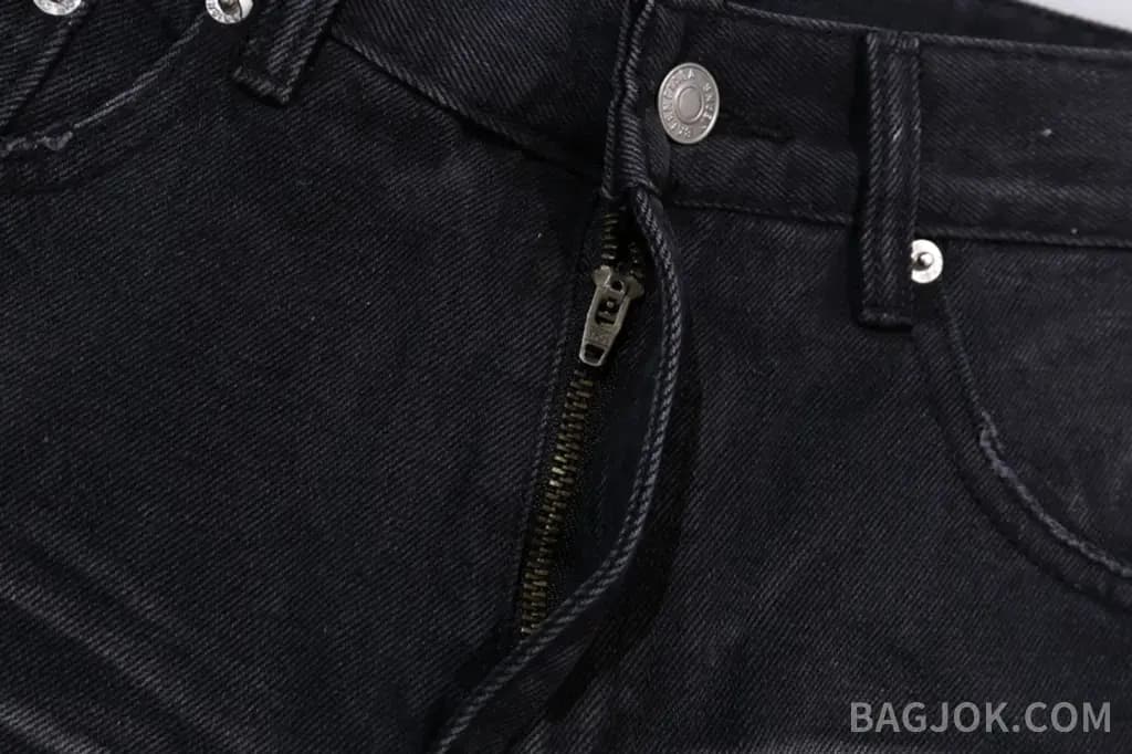 발렌시아가 발렌시아가 헤비 워싱 플레어 와이드 데님 팬츠 상세 이미지