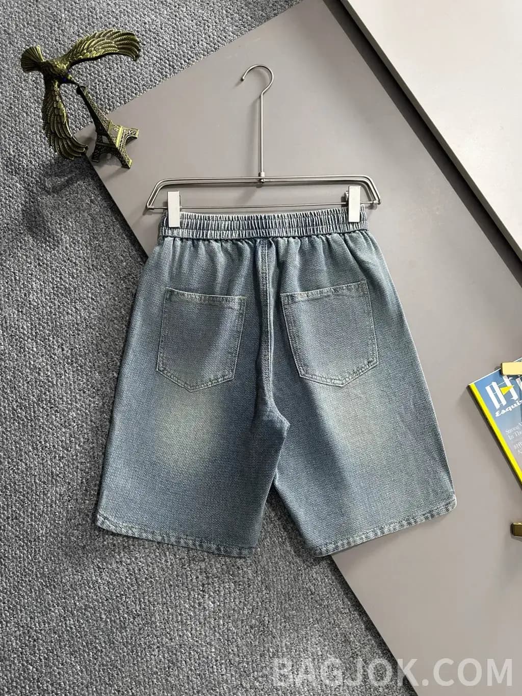 루이비통 루이비통 LV 자수 데님 숏팬츠 상세 이미지