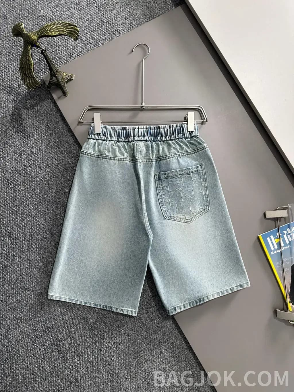 루이비통 루이비통 LV 자수 데님 숏팬츠 상세 이미지