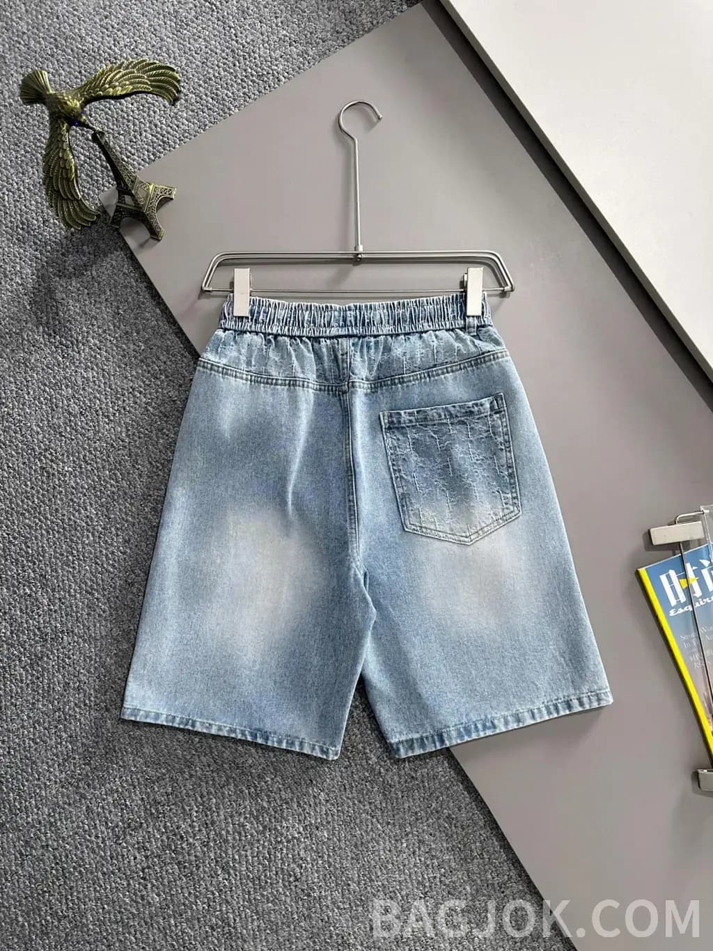 루이비통 루이비통 LV 자수 데님 숏팬츠 상세 이미지