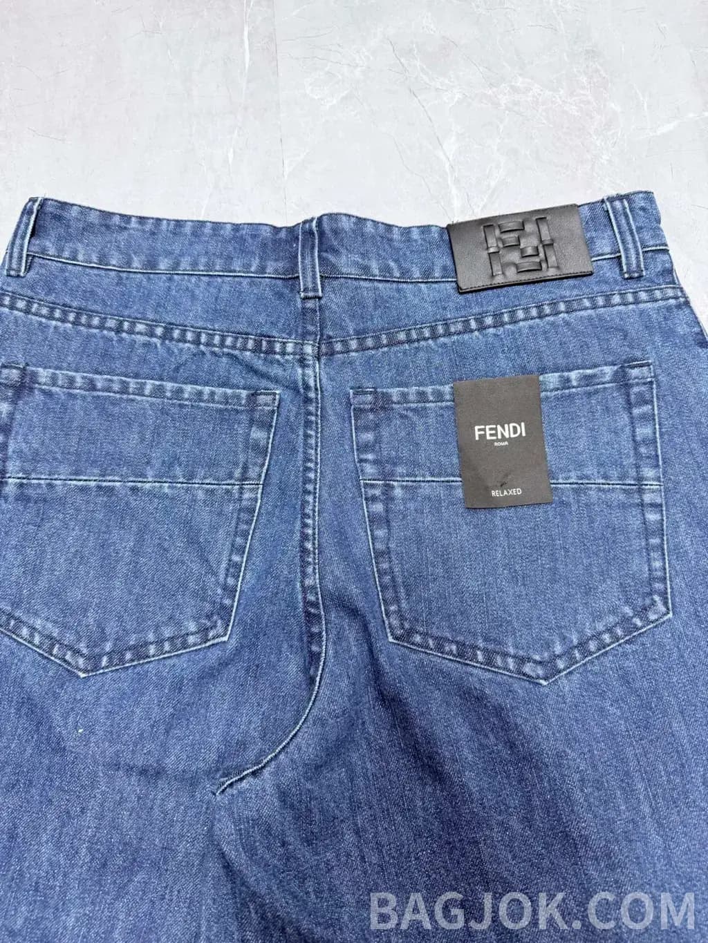 펜디 펜디 FF 패턴 데님 숏팬츠 상세 이미지
