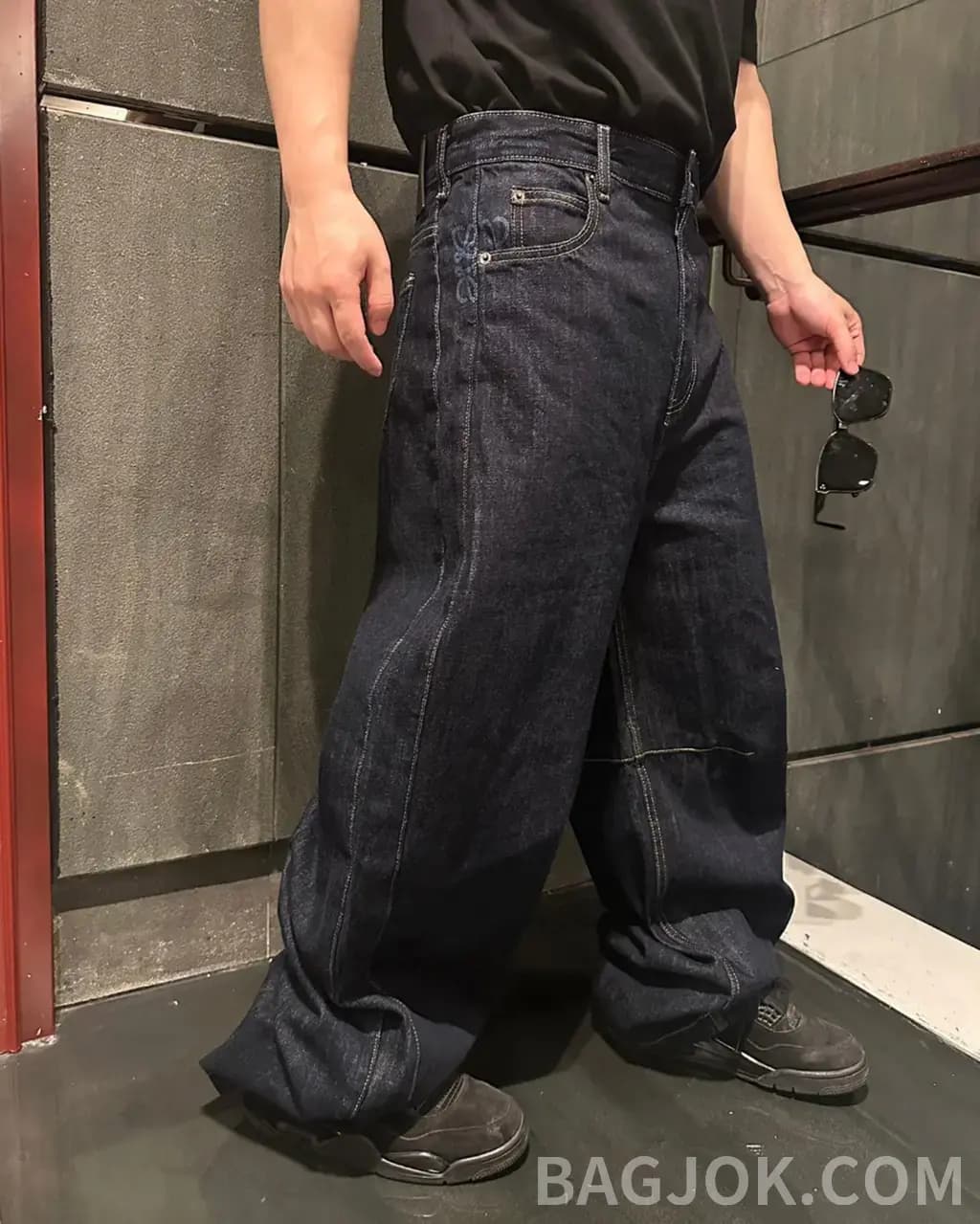 루이비통 로에베 와이드 데님 팬츠 상세 이미지