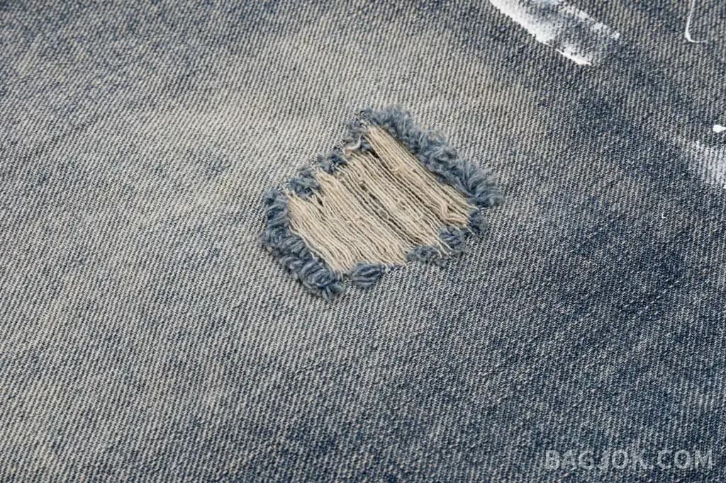 메종마르지엘라 MAISON MARGIELA 페인트 스플래터 넘버링 데님 쇼츠 상세 이미지