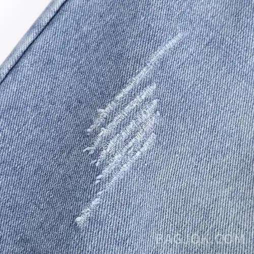 스톤아일랜드 STONE ISLAND 디스트레스드 데님 반바지 상세 이미지