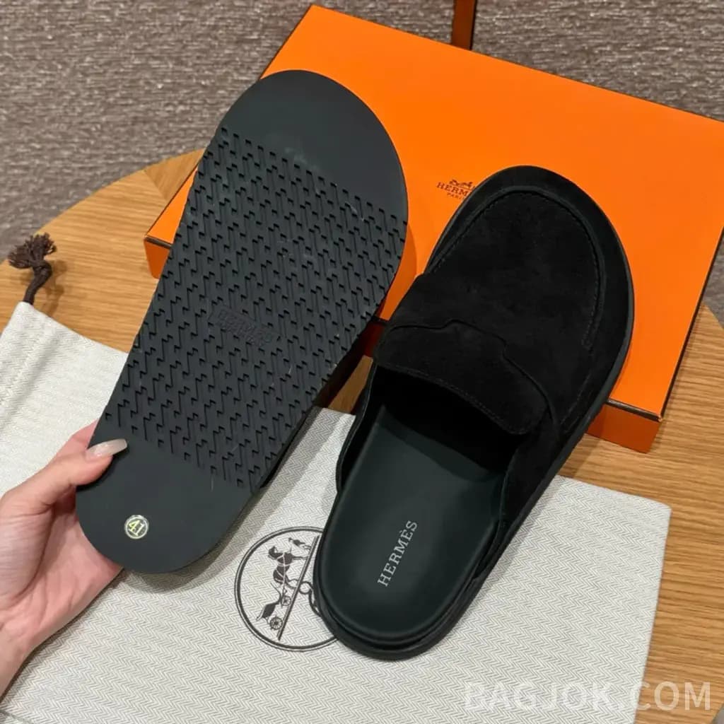 에르메스 에르메스 고(Go) 뮬 샌들(스웨이드) 상세 이미지