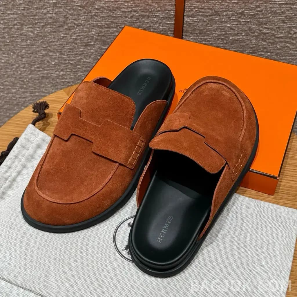 에르메스 에르메스 고(Go) 뮬 샌들(스웨이드) 상세 이미지
