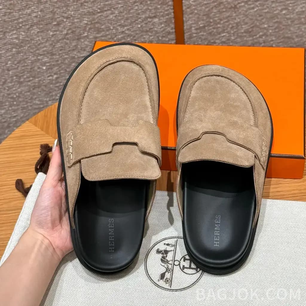 에르메스 에르메스 고(Go) 뮬 샌들(스웨이드) 상세 이미지