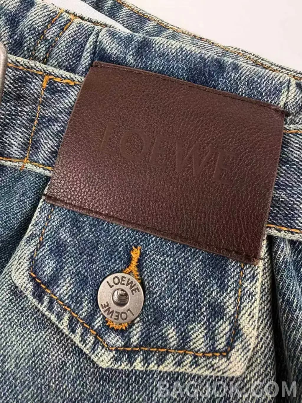로에베 LOEWE 데님 와이드 팬츠 상세 이미지