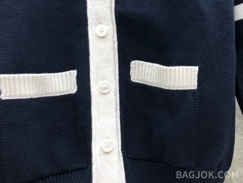 톰브라운 THOM BROWNE 닥스훈트 인타르시아 가디건 상세 이미지