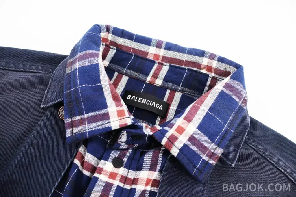 발렌시아가 BALENCIAGA 페이크 투피스 데님 자켓 상세 이미지