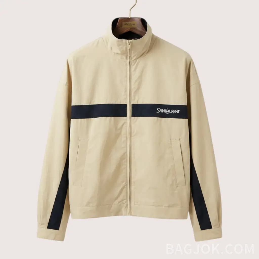 SAINT LAURENT 컬러 블록 스트라이프 집업 자켓_대표이미지