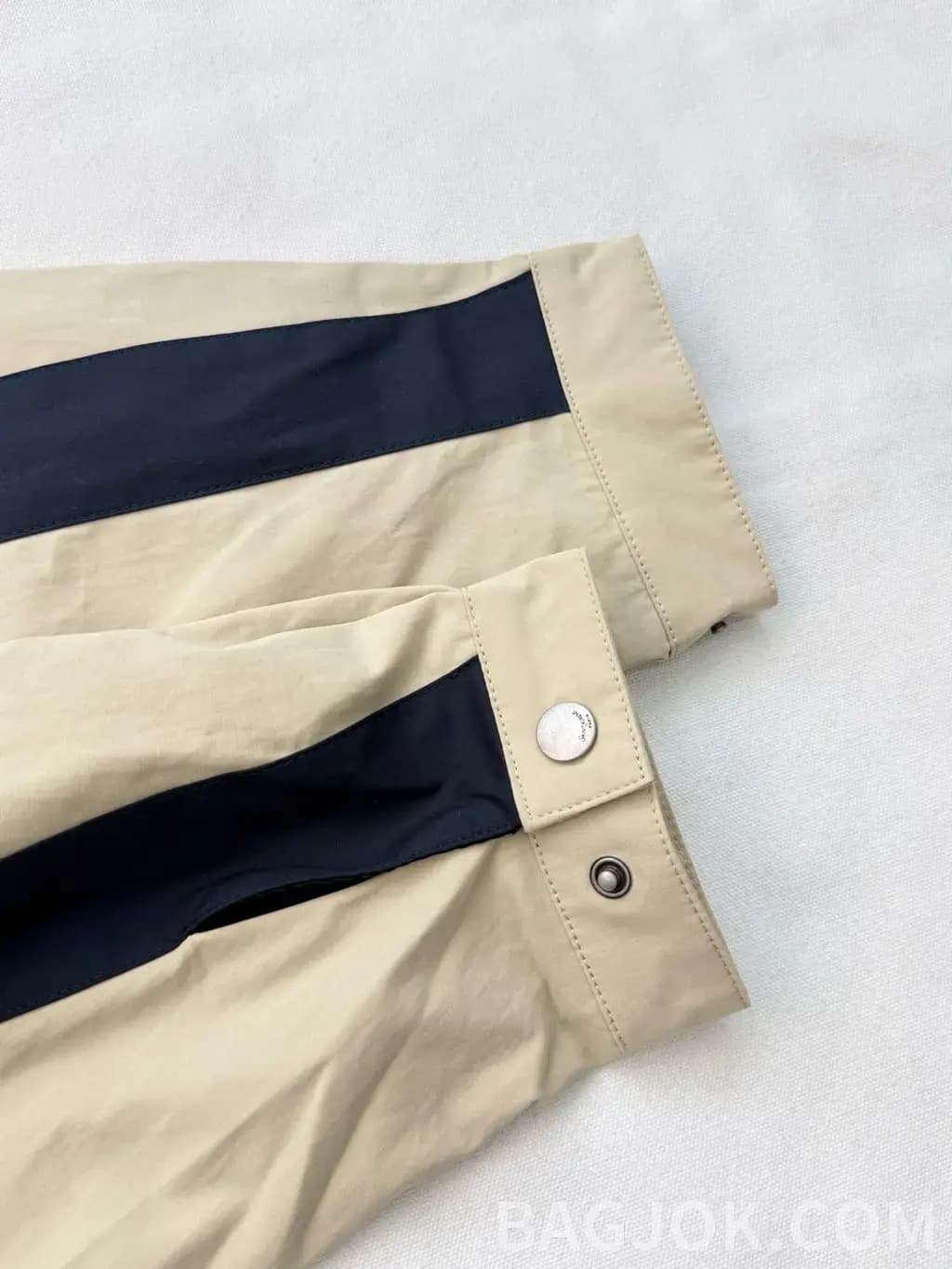 생로랑 SAINT LAURENT 컬러 블록 스트라이프 집업 자켓 상세 이미지