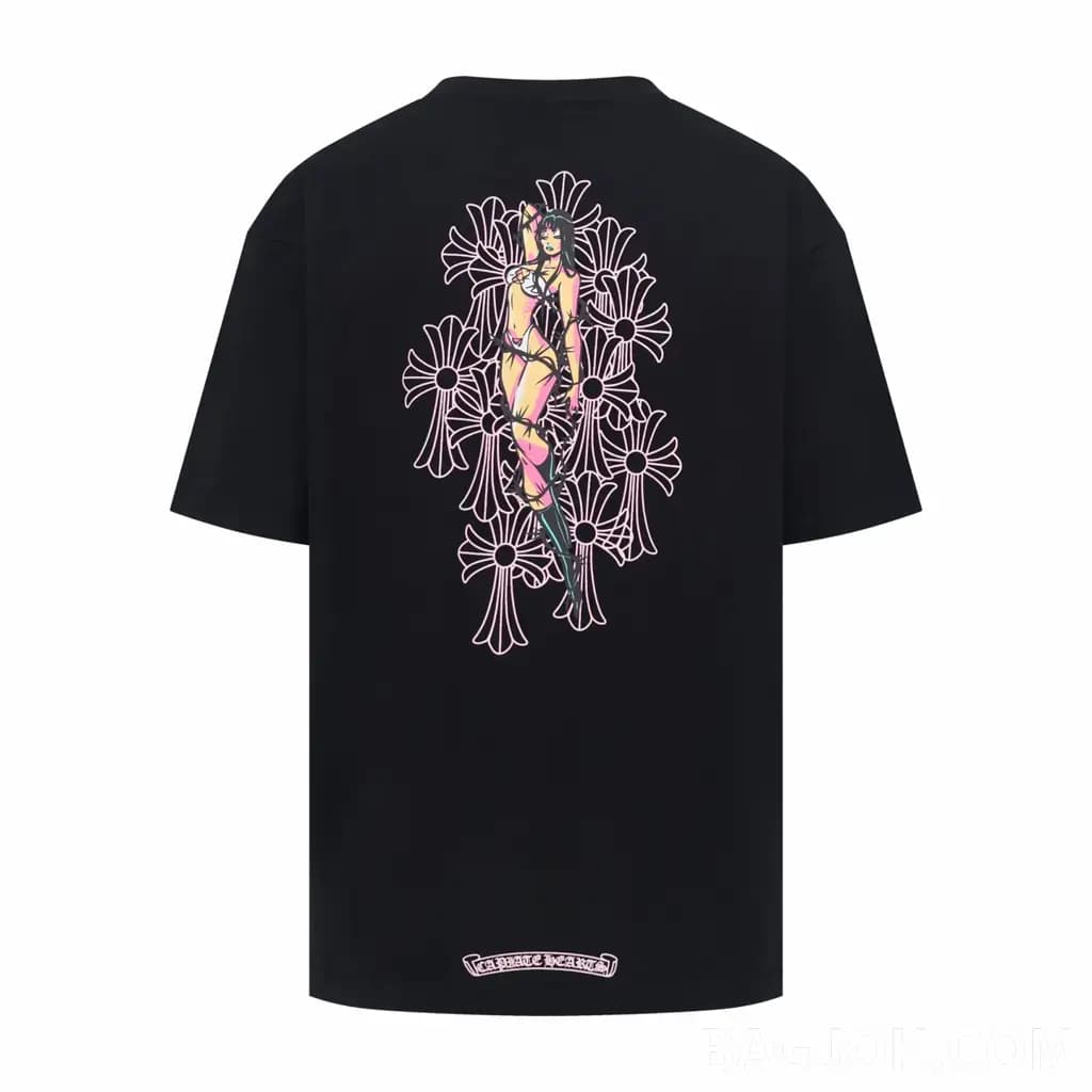 크롬하츠 CHROME HEARTS DEADLY DOLL 오버사이즈 티셔츠 상세 이미지