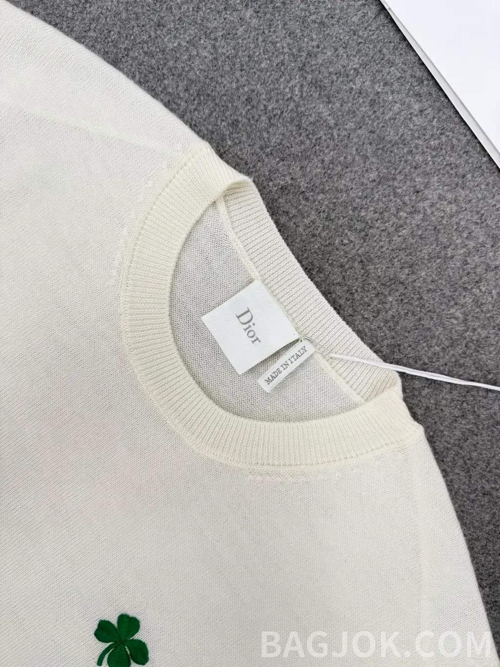 디올 DIOR 클로버 자수 니트 스웨터 상세 이미지