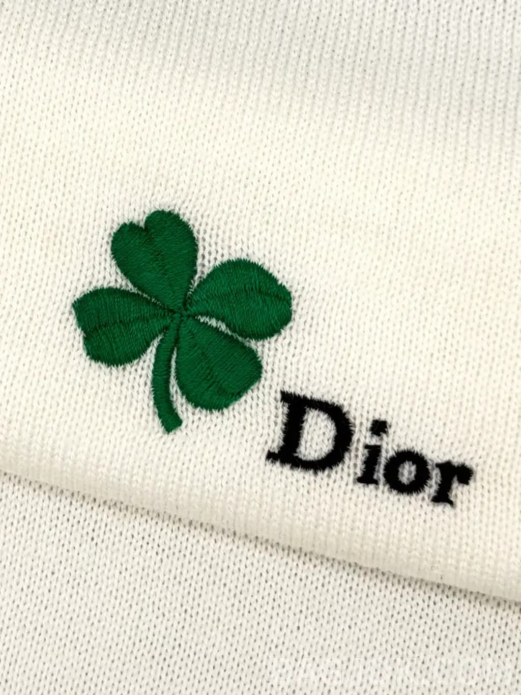 디올 DIOR 클로버 자수 니트 스웨터 상세 이미지
