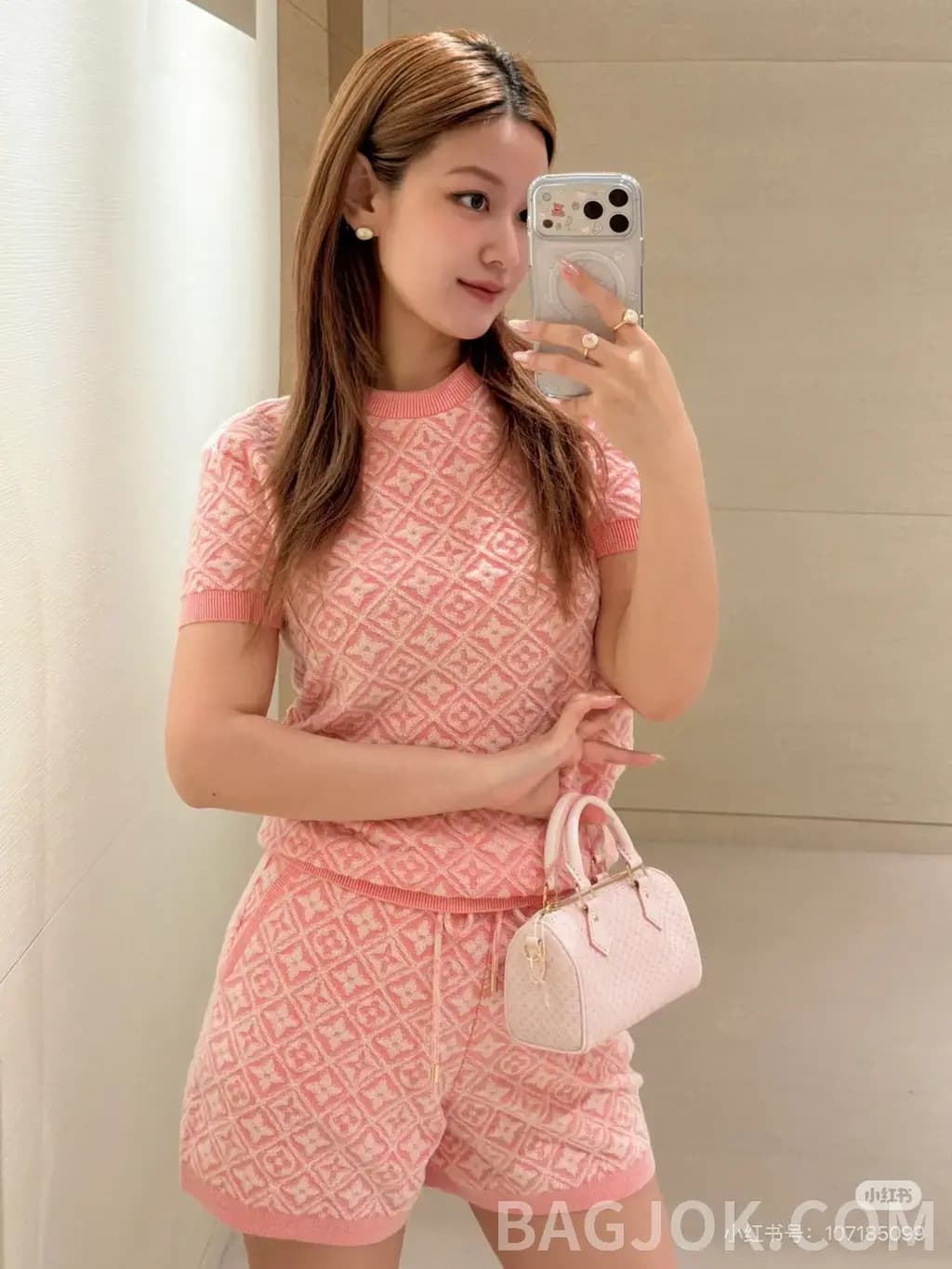 루이비통 LOUIS VUITTON 모노그램 자카드 니트 숏팬츠 상세 이미지