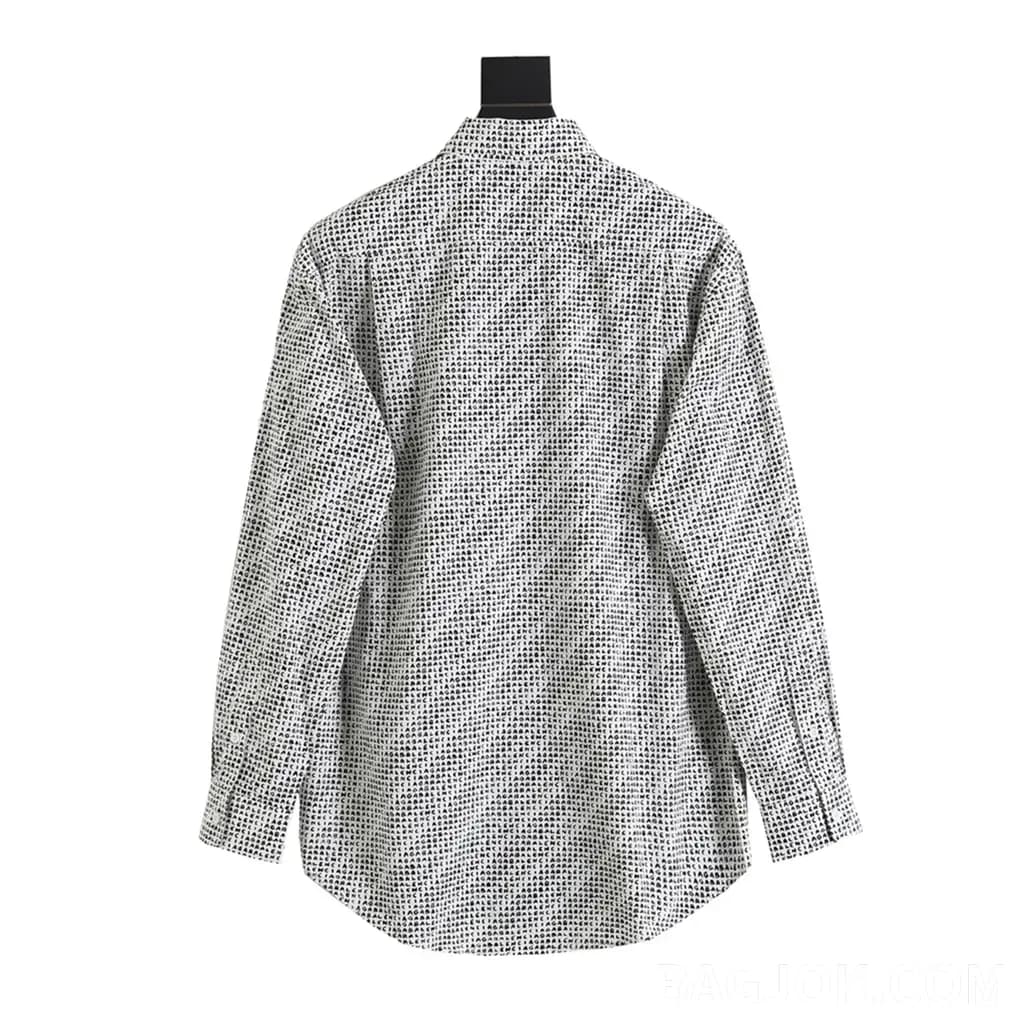 발렌시아가 BALENCIAGA 올오버 그래픽 오버사이즈 셔츠 상세 이미지