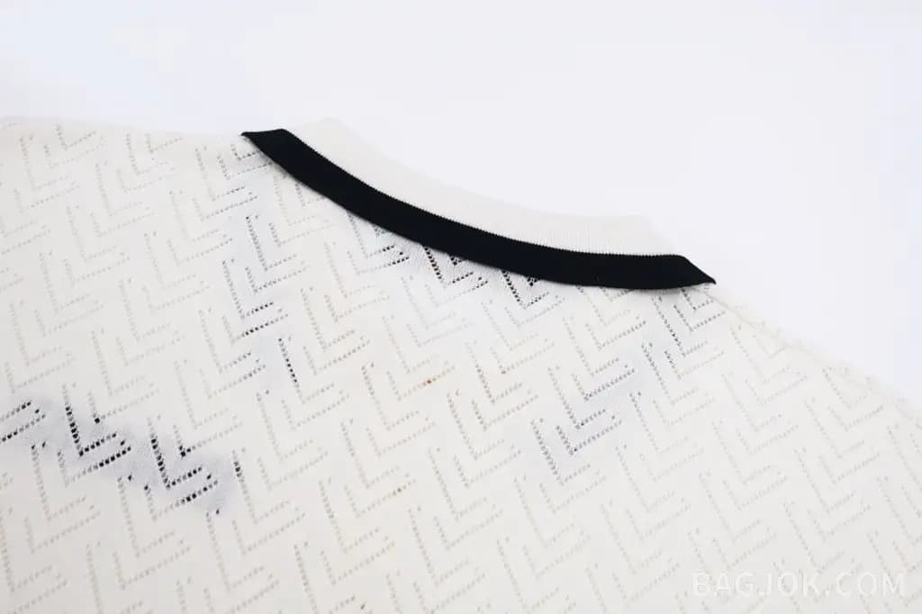 루이비통 LOUIS VUITTON 메쉬 자카드 폴로 셔츠 상세 이미지