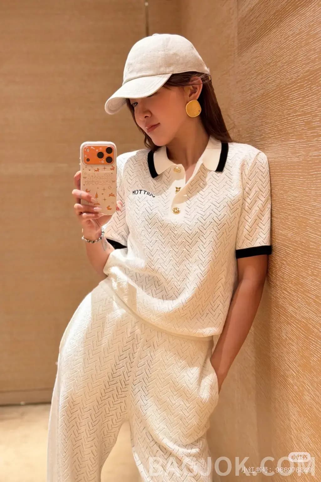 루이비통 LOUIS VUITTON 메쉬 자카드 폴로 셔츠 상세 이미지