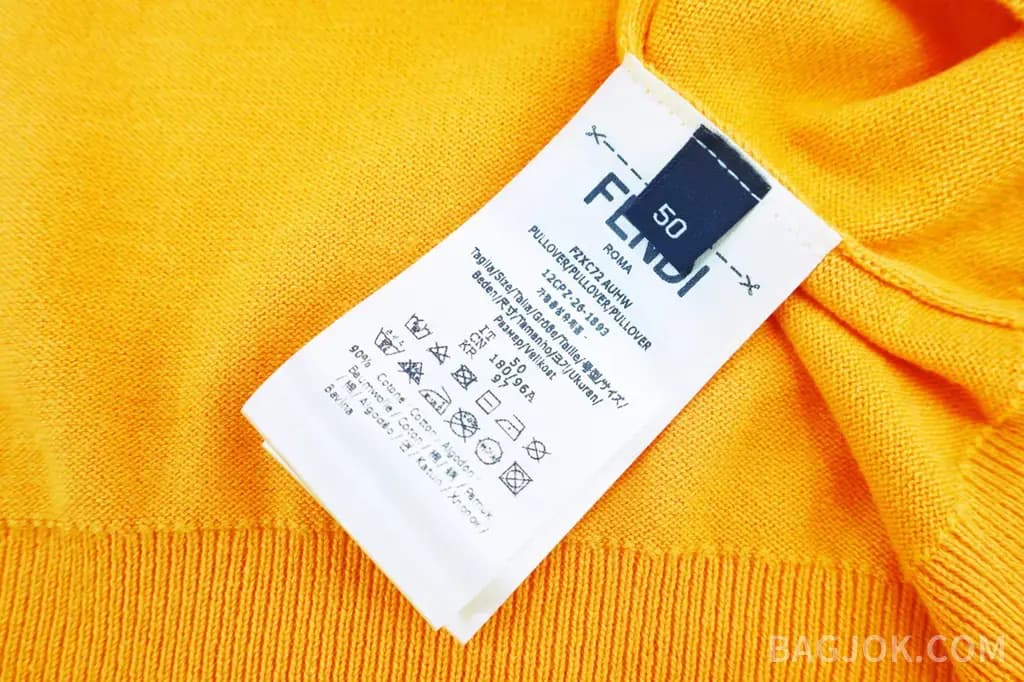 펜디 FENDI 컬러 블록 스트라이프 폴로 셔츠 상세 이미지