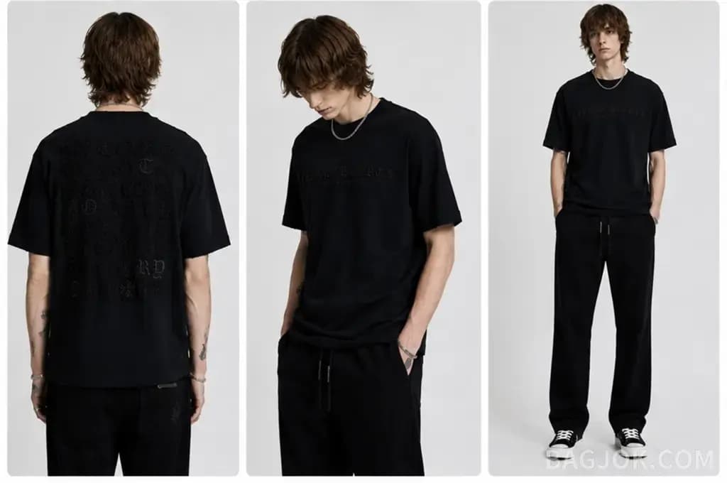 크롬하츠 CHROME HEARTS 올오버 자수 헤비웨이트 티셔츠 상세 이미지