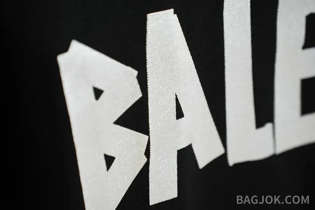 발렌시아가 BALENCIAGA 헤비듀티 프린트 크루넥 반팔 티셔츠 상세 이미지