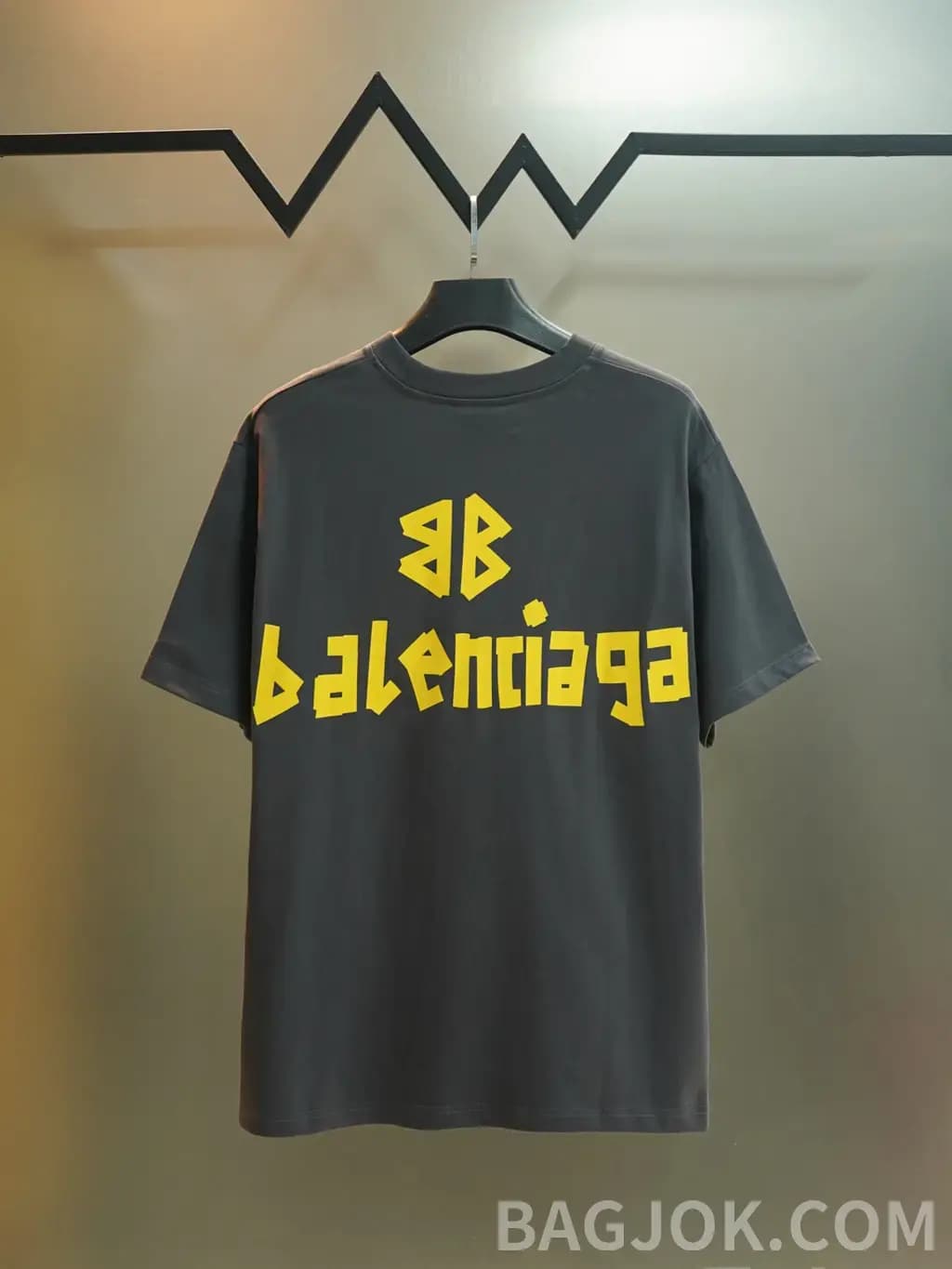 발렌시아가 BALENCIAGA 헤비듀티 프린트 크루넥 반팔 티셔츠 상세 이미지