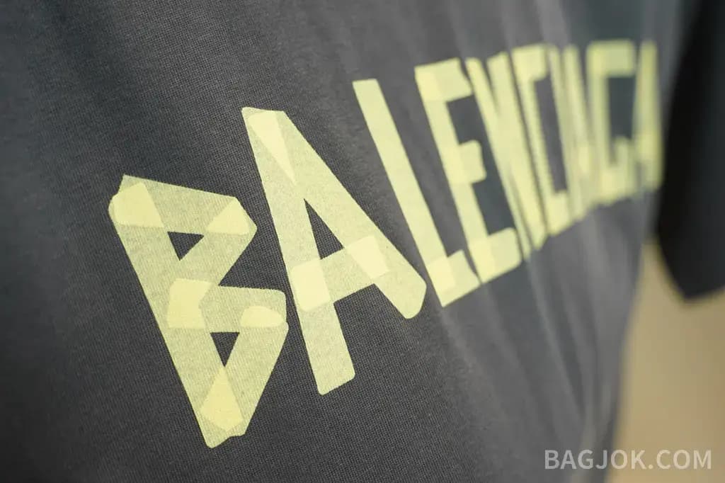 발렌시아가 BALENCIAGA 헤비듀티 프린트 크루넥 반팔 티셔츠 상세 이미지