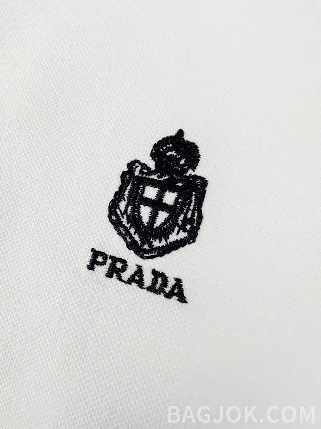 프라다 PRADA 실드 엠블럼 옥스퍼드 셔츠 상세 이미지