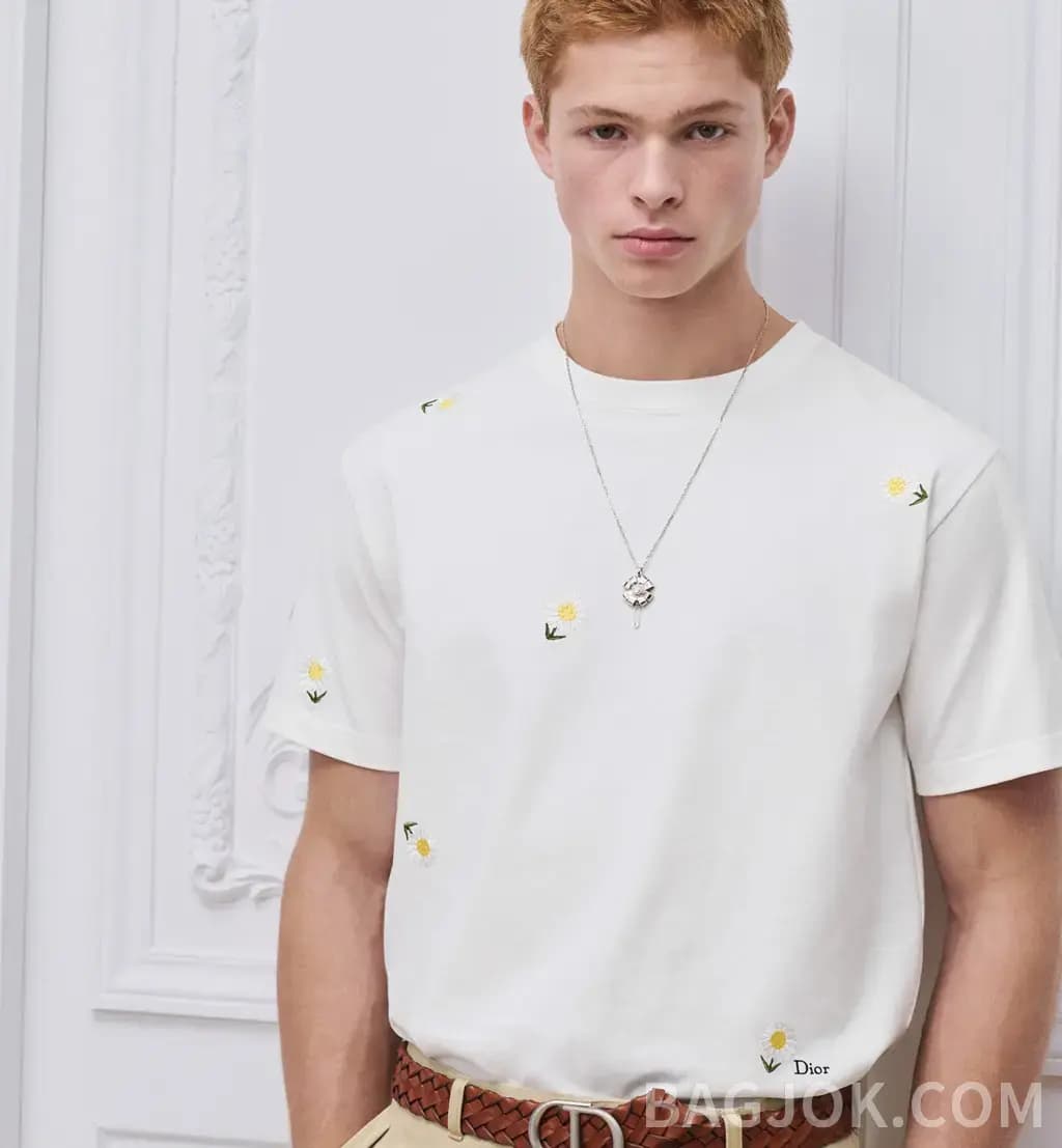 디올 DIOR 마르그리트 데이지 자수 티셔츠 상세 이미지