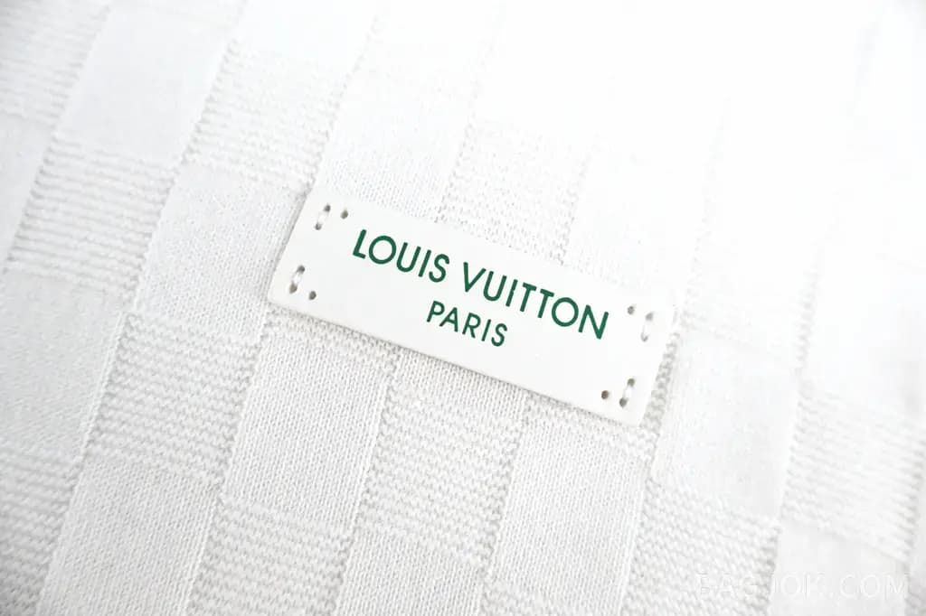 루이비통 LOUIS VUITTON 3D 다미에 체크 자카드 니트 티셔츠 상세 이미지