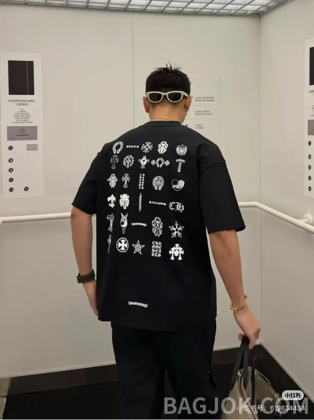 크롬하츠 CHROME HEARTS 올오버 프린트 그래픽 반팔 티셔츠 상세 이미지