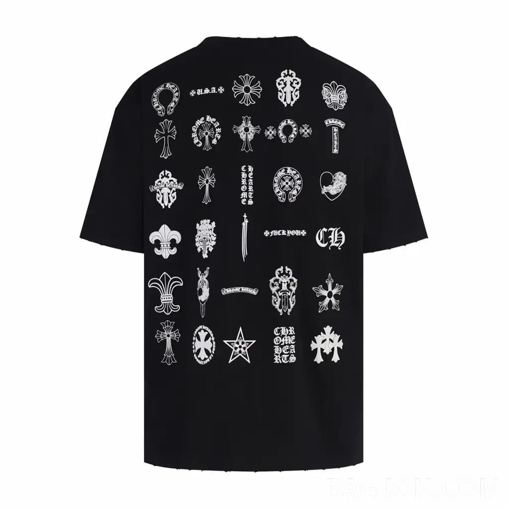 크롬하츠 CHROME HEARTS 올오버 프린트 그래픽 반팔 티셔츠 상세 이미지