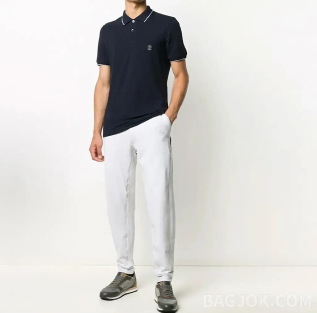 보스넬로쿠치넬리 BRUNELLO CUCINELLI 머서라이즈드 폴로 셔츠 상세 이미지