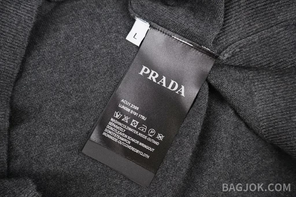 프라다 PRADA 나이트 클라우드 캐시미어 반팔 니트 상세 이미지