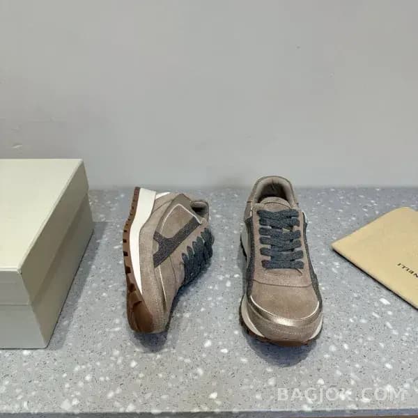 보스넬로쿠치넬리 보스넬로 쿠치넬리 크로스 패널 스니커즈 상세 이미지
