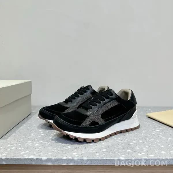 보스넬로쿠치넬리 보스넬로 쿠치넬리 크로스 패널 스니커즈 상세 이미지