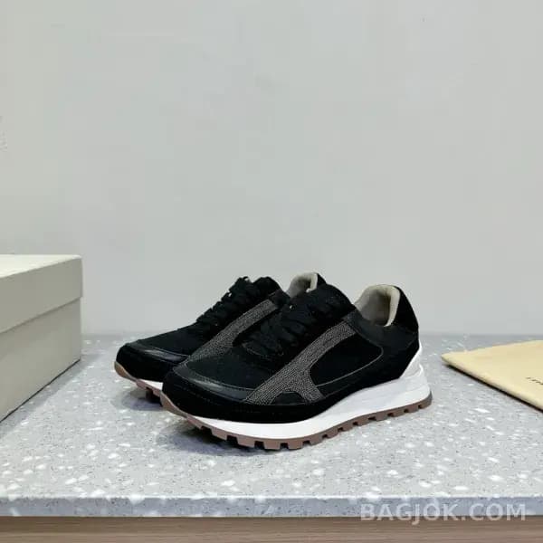 보스넬로쿠치넬리 보스넬로 쿠치넬리 크로스 패널 스니커즈 상세 이미지