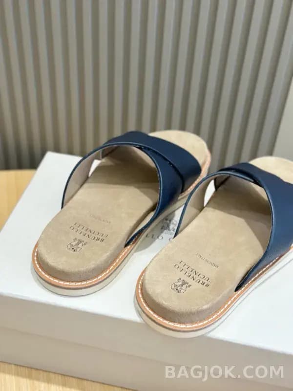 보스넬로쿠치넬리 보스넬로 쿠치넬리 크로스 스트랩 슬리퍼 상세 이미지