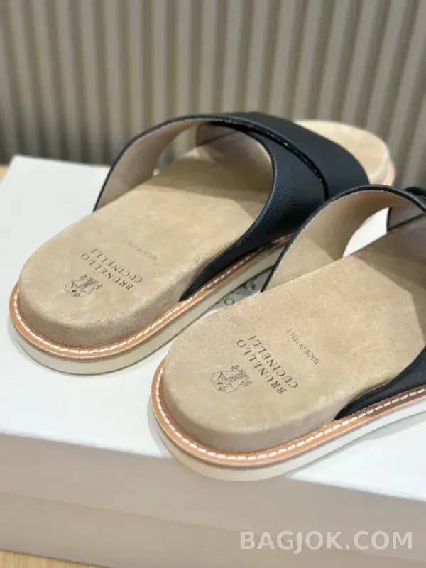 보스넬로쿠치넬리 보스넬로 쿠치넬리 크로스 스트랩 슬리퍼 상세 이미지
